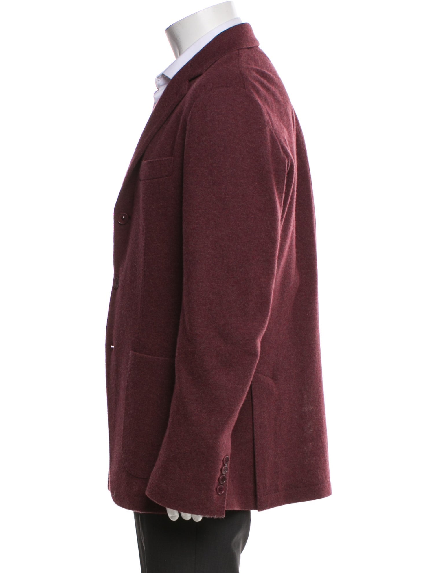 Loro Piana Cashmere Leather Trim Embellishment Blazer