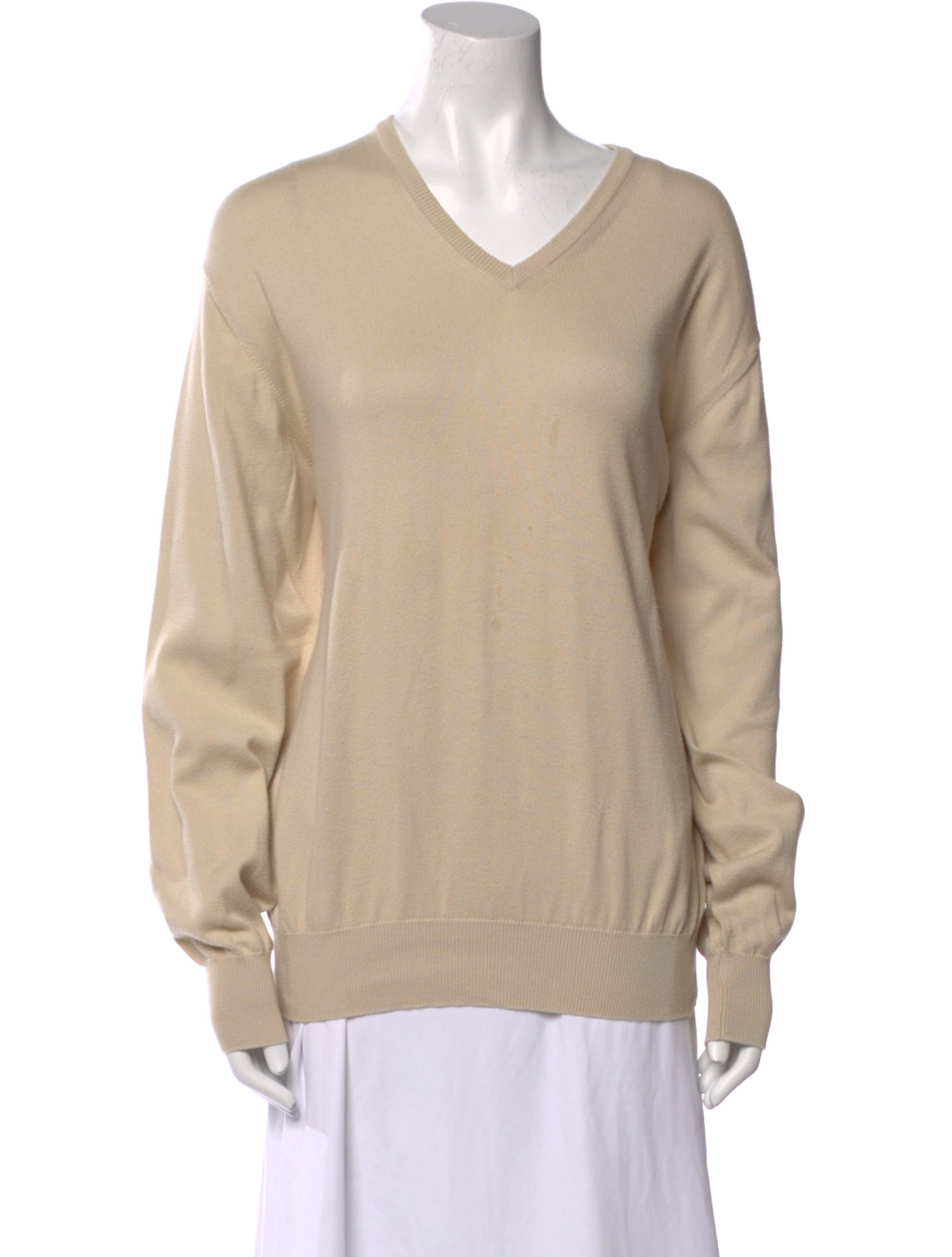 Loro Piana V-Neck Long Sleeve Sweatshirt