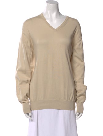 Loro Piana V-Neck Long Sleeve Sweatshirt