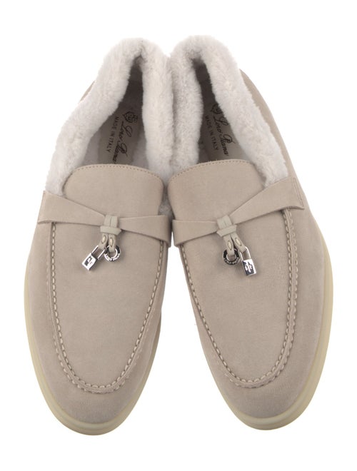 Loro Piana Summer Charms Walk Suede Loafers