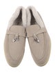 Loro Piana Summer Charms Walk Suede Loafers
