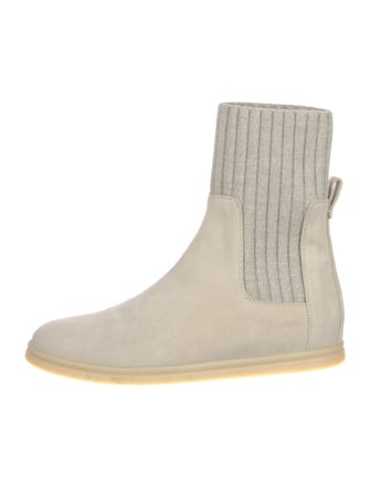 Loro Piana Cocoon Walk Suede Sock Boots