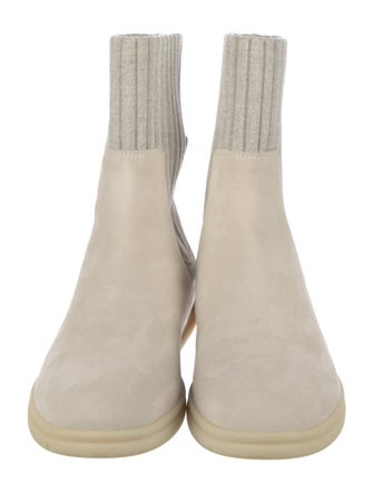 Loro Piana Cocoon Walk Suede Sock Boots