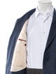 Loro Piana Linen Leather Trim Embellishment Blazer