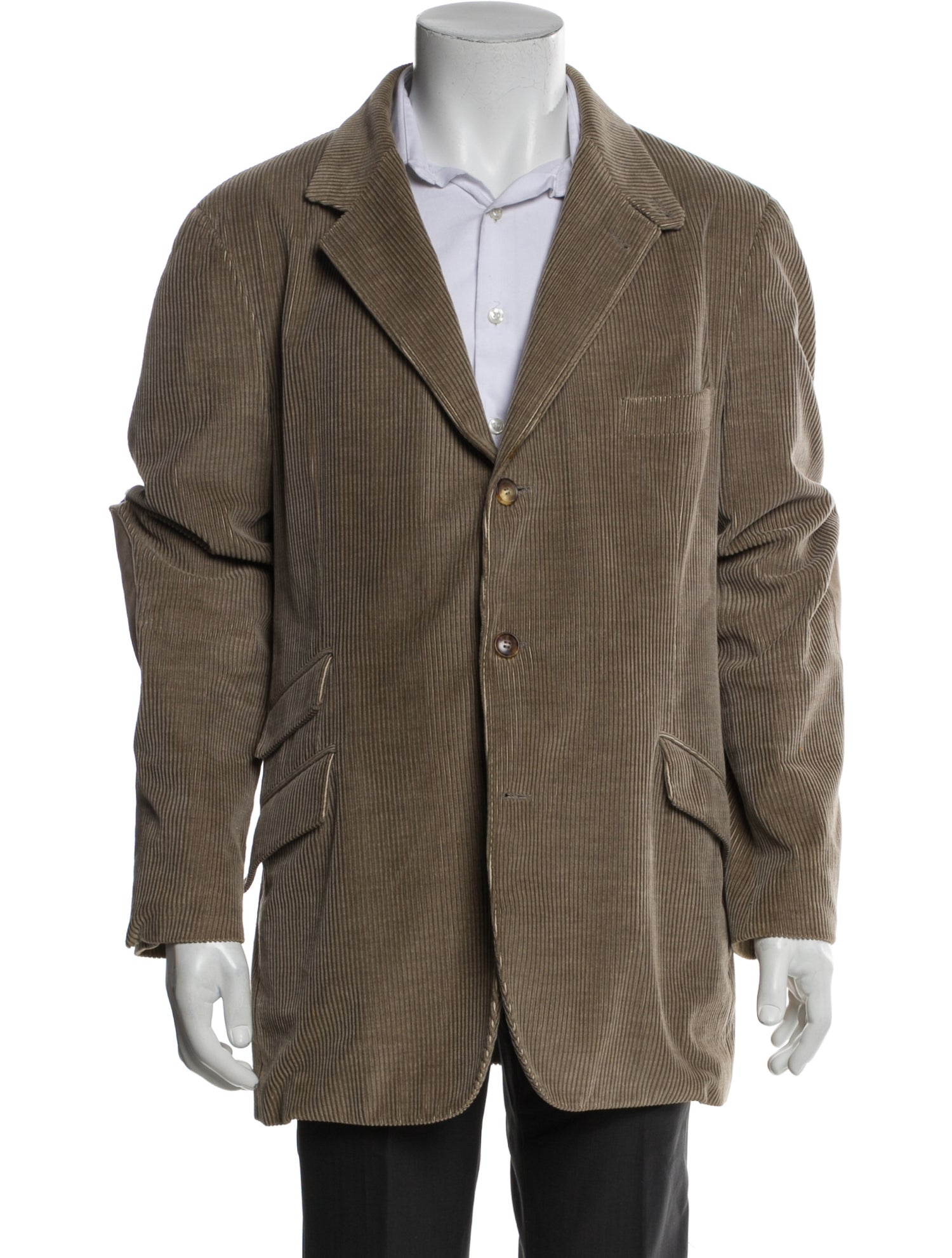 Loro Piana Leather Trim Embellishment Blazer