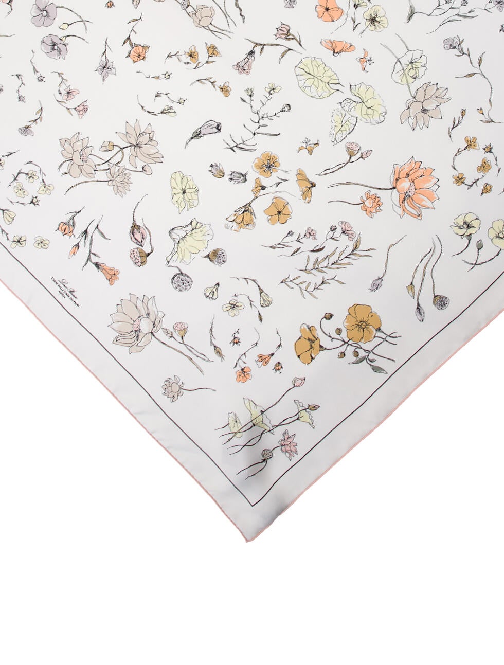 Loro Piana Silk Floral Print Bandana