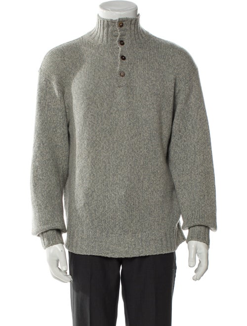 Loro Piana Baby Cashmere Turtleneck Polo Sweater