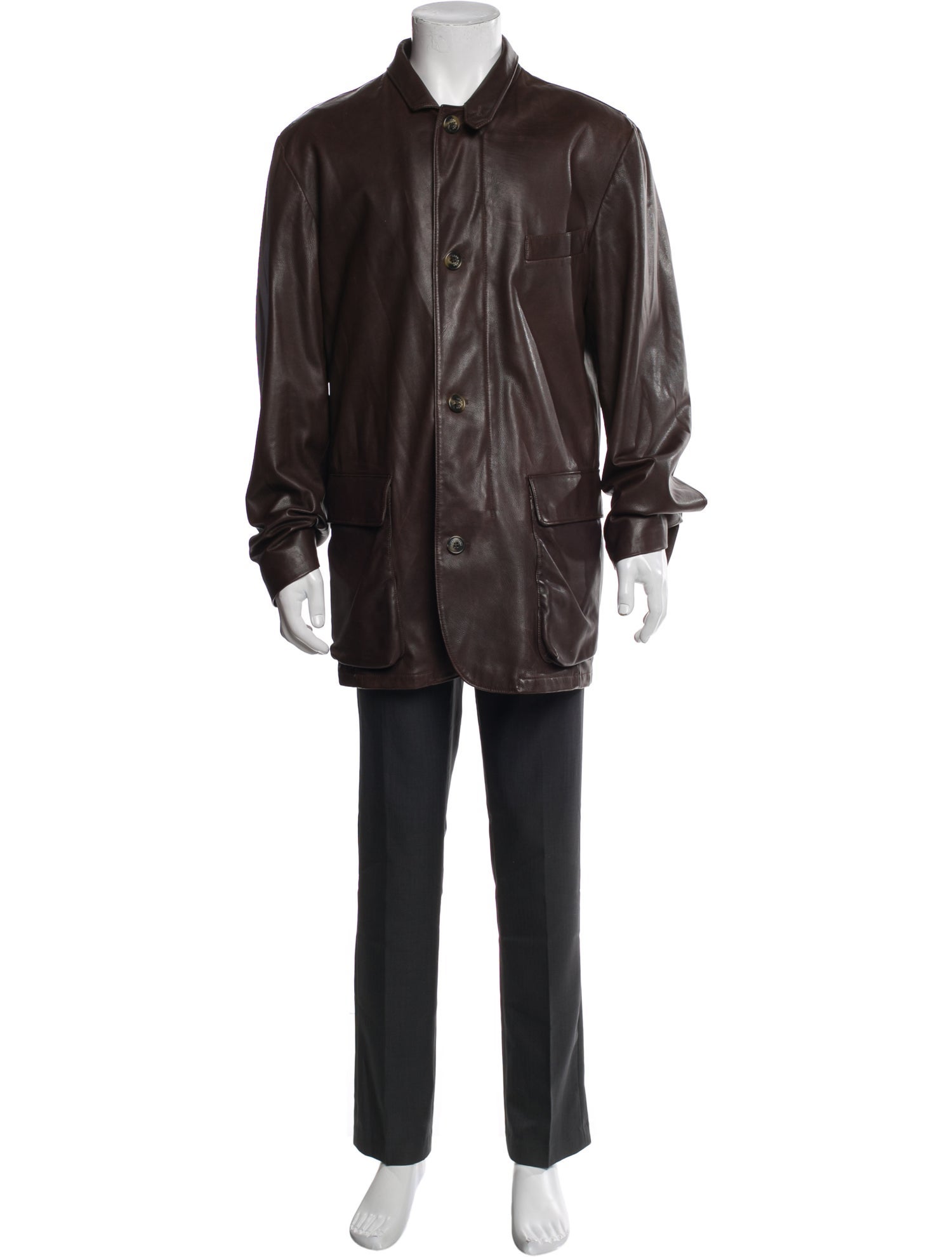 Loro Piana Leather Coat