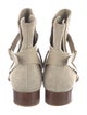 Loro Piana Suede Leather Trim Embellishment Boots