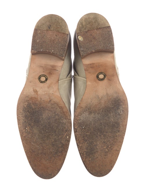 Loro Piana Suede Leather Trim Embellishment Boots