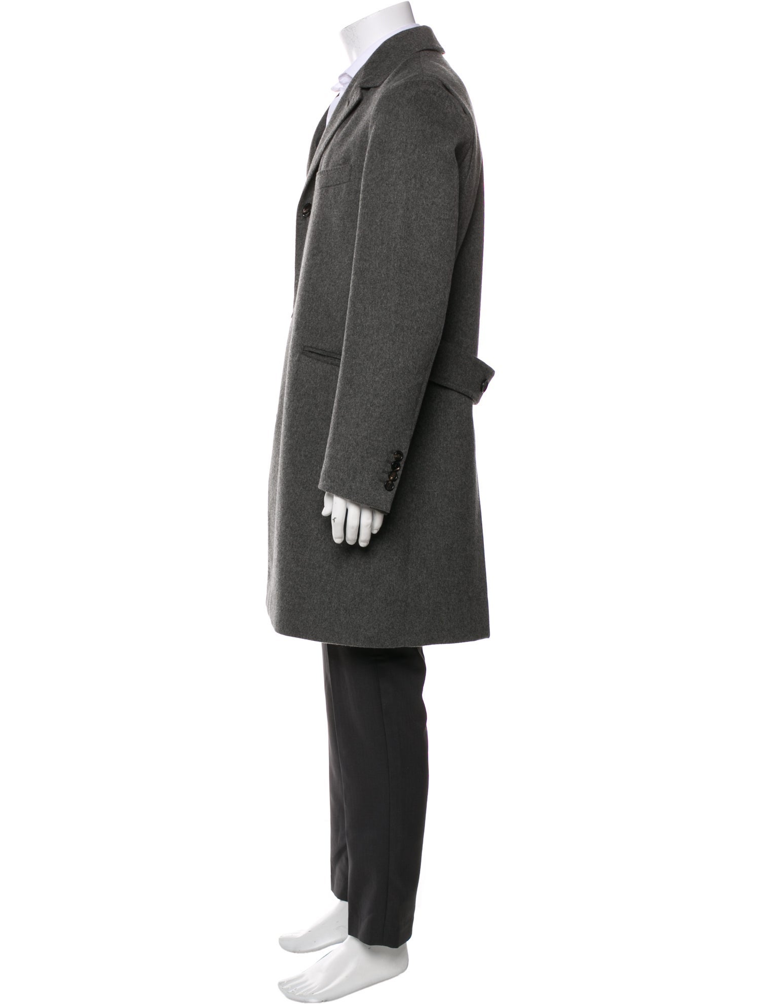 Loro Piana Martingala Cashmere Green Storm System Cashmere Overcoat