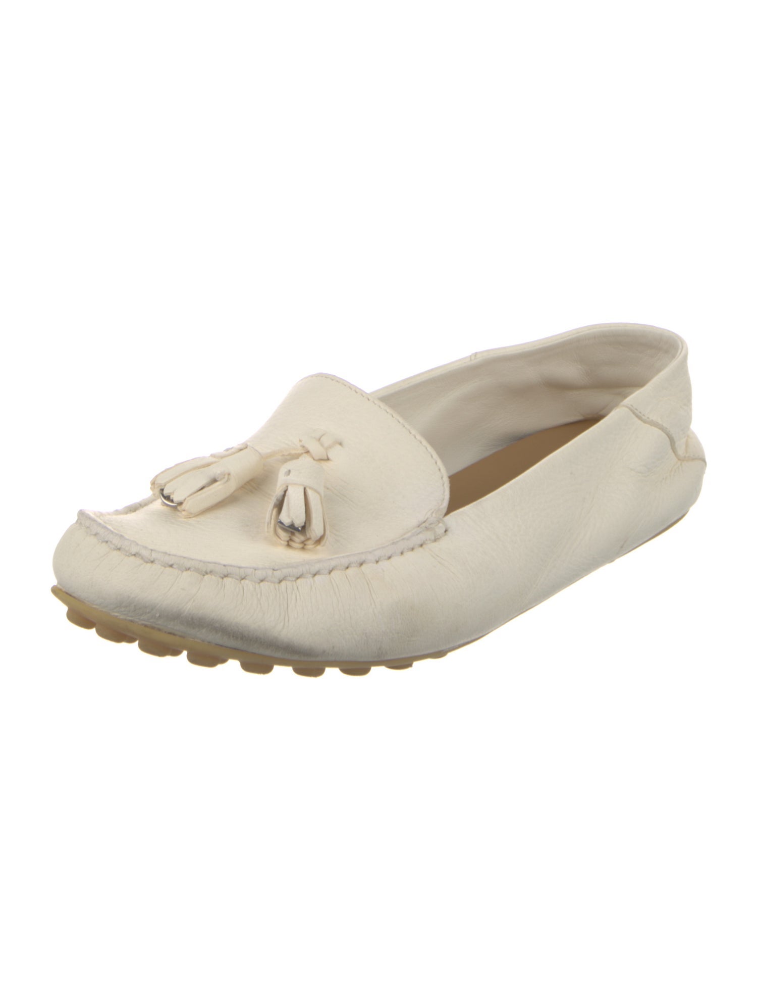 Loro Piana Dot Sole Leather Flats
