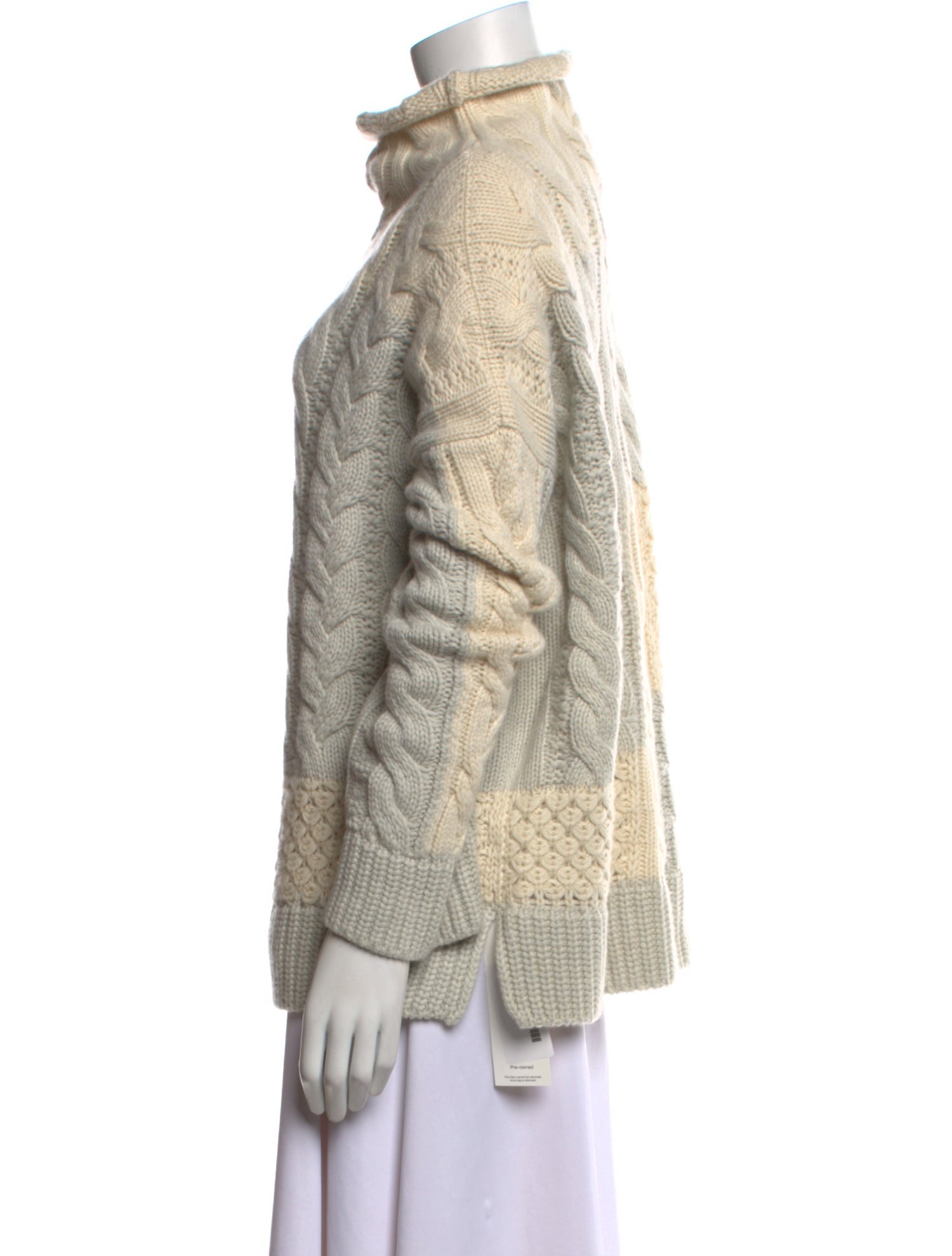 Loro Piana Baby Cashmere Colorblock Pattern Sweater