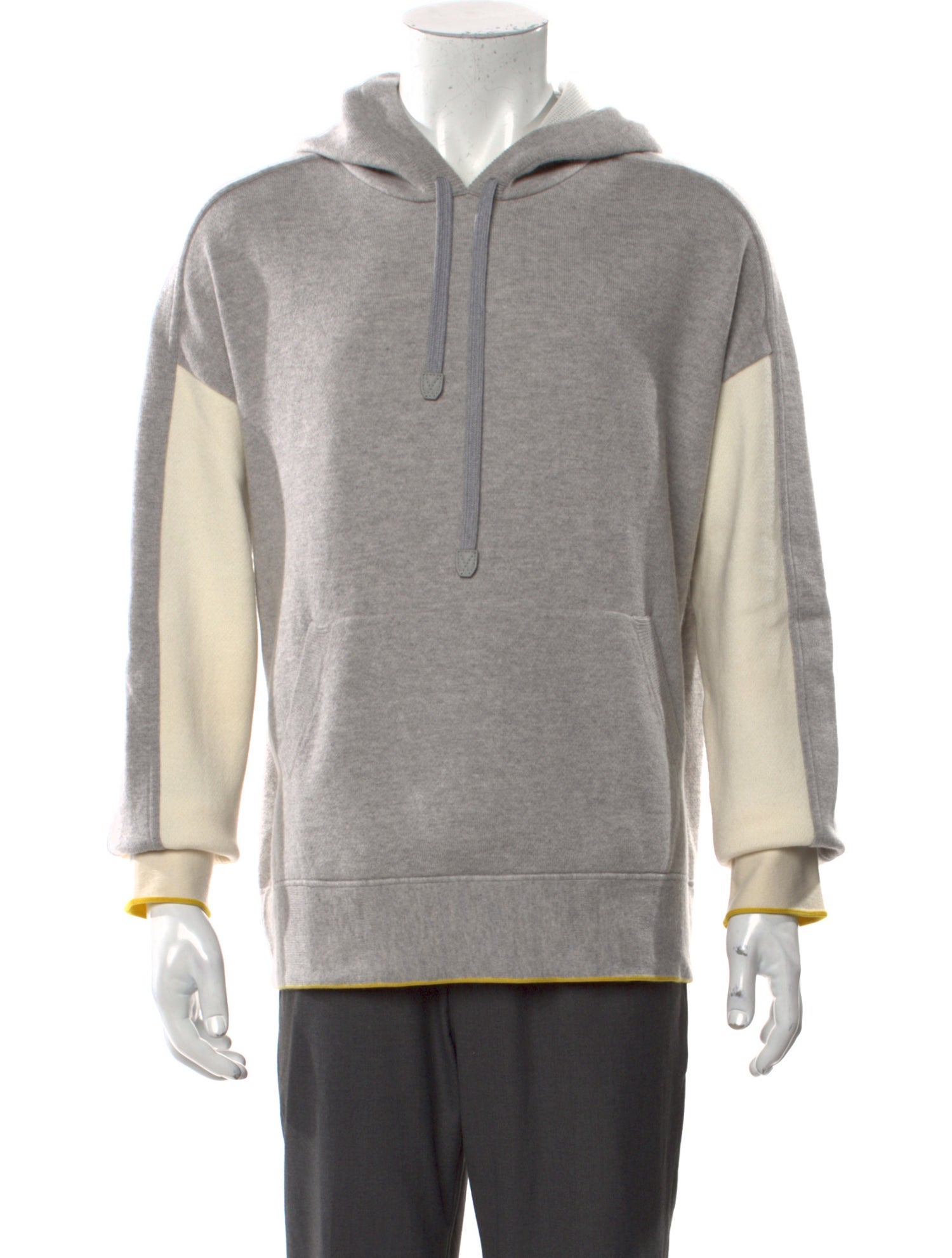 Loro Piana Cashmere Colorblock Pattern Hoodie
