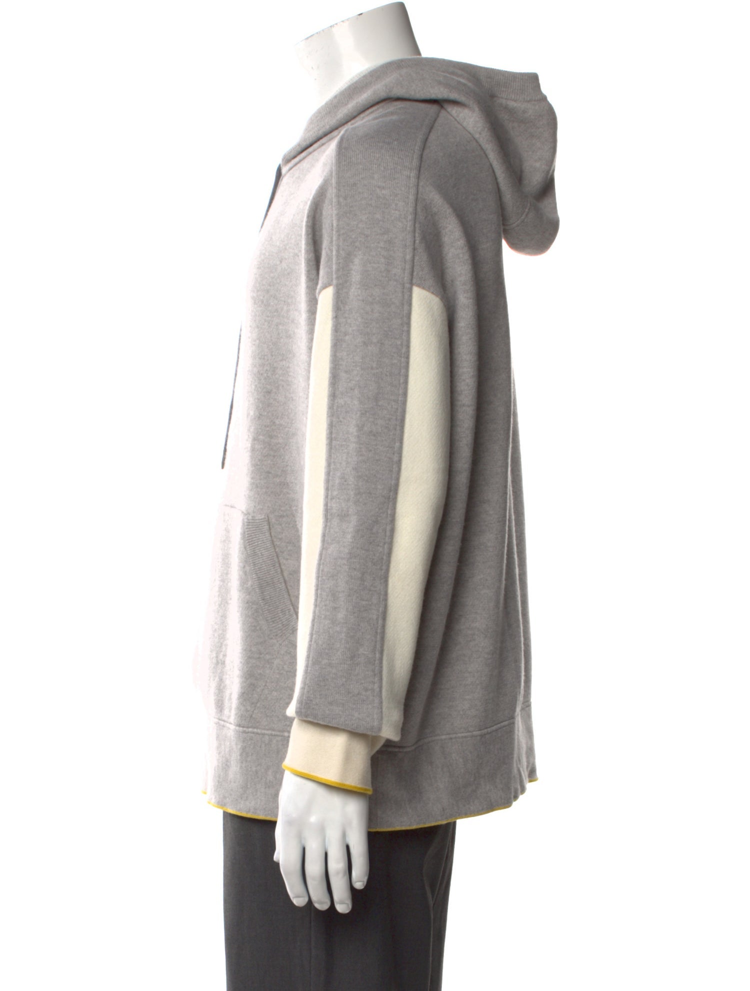 Loro Piana Cashmere Colorblock Pattern Hoodie