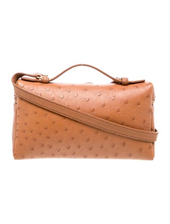Loro Piana Ostrich Extra Pocket L19 w/ Strap
