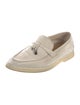 Loro Piana Summer Charms Walk Suede Loafers
