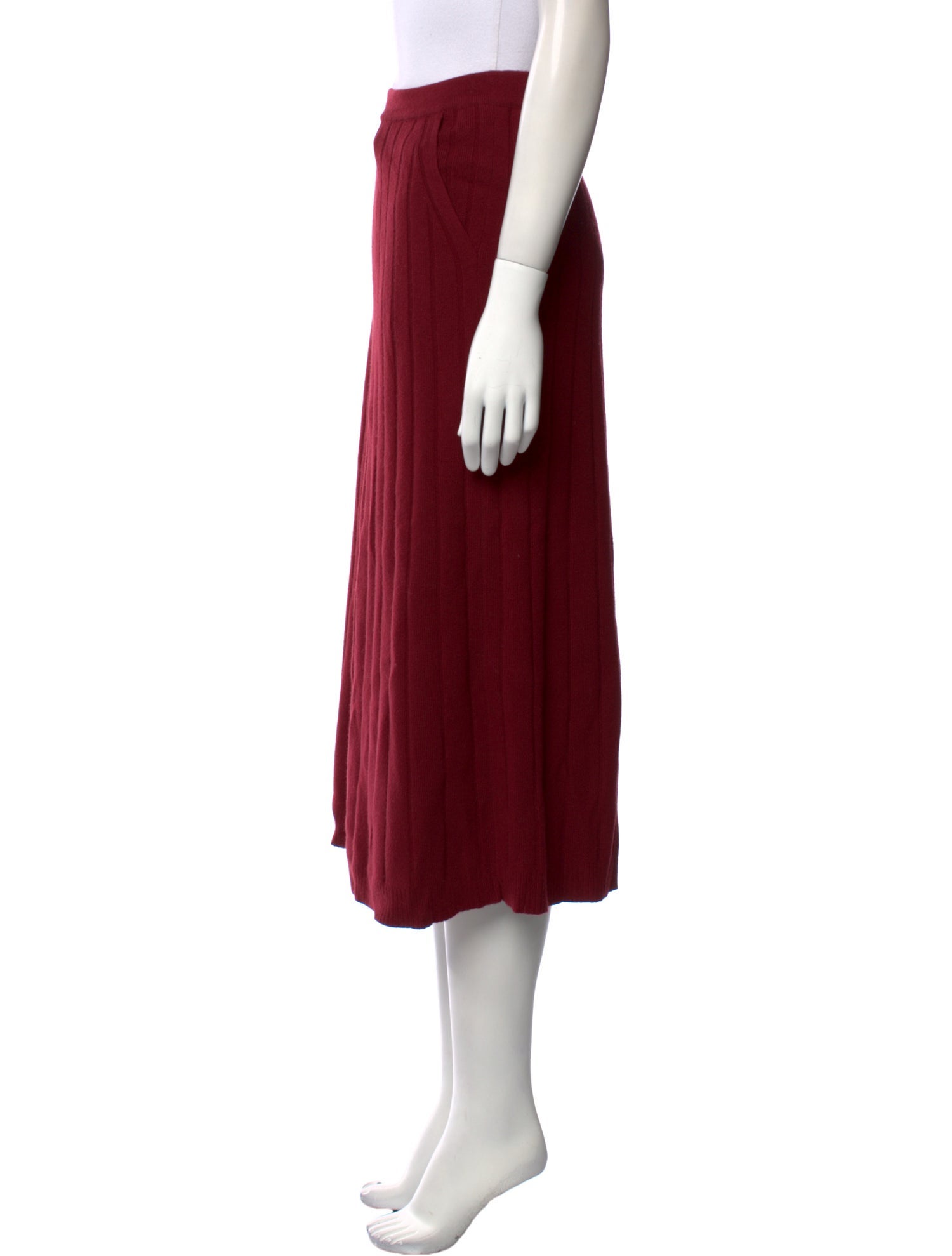 Loro Piana Baby Cashmere Midi Length Skirt