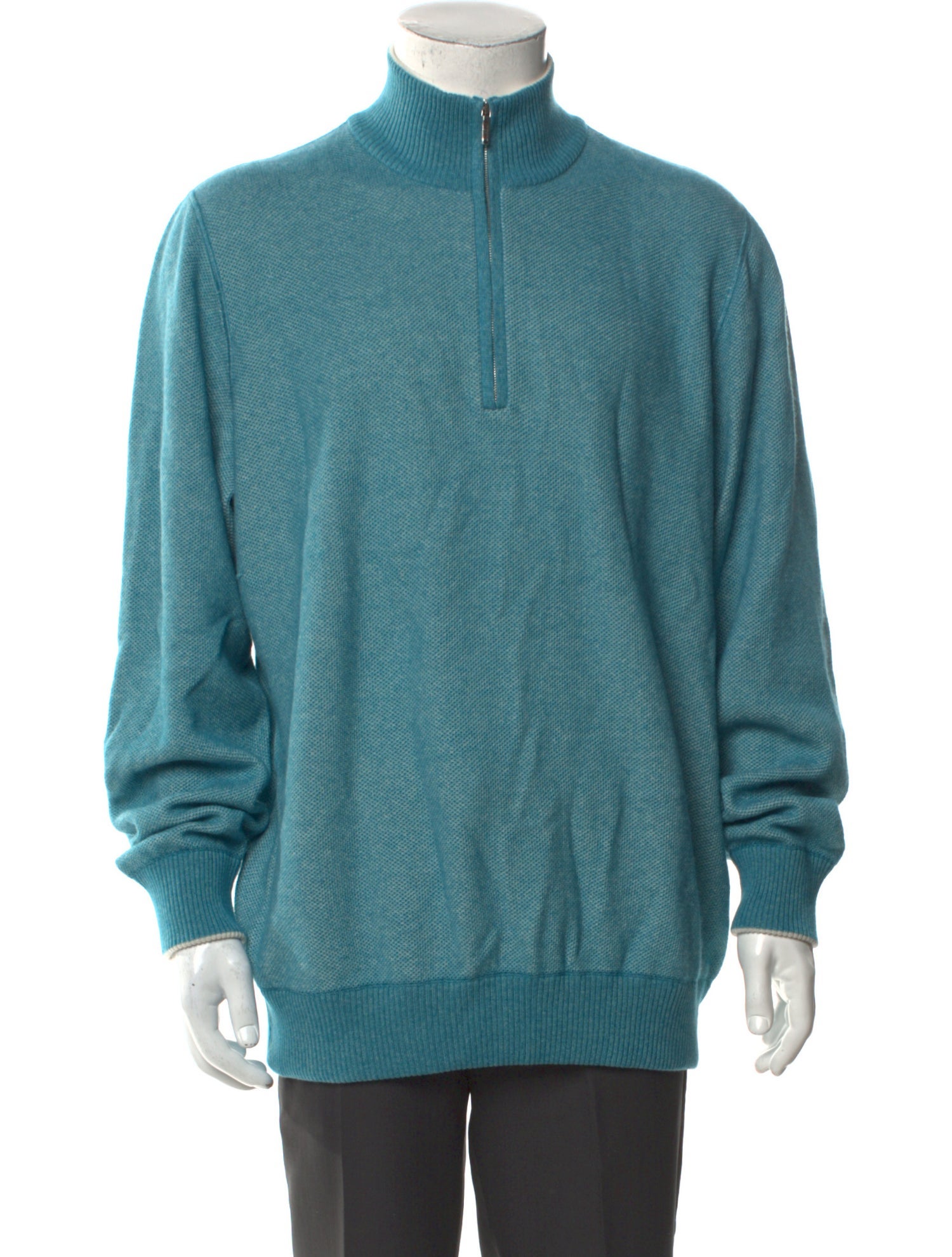 Loro Piana Silk Turtleneck Polo Sweater