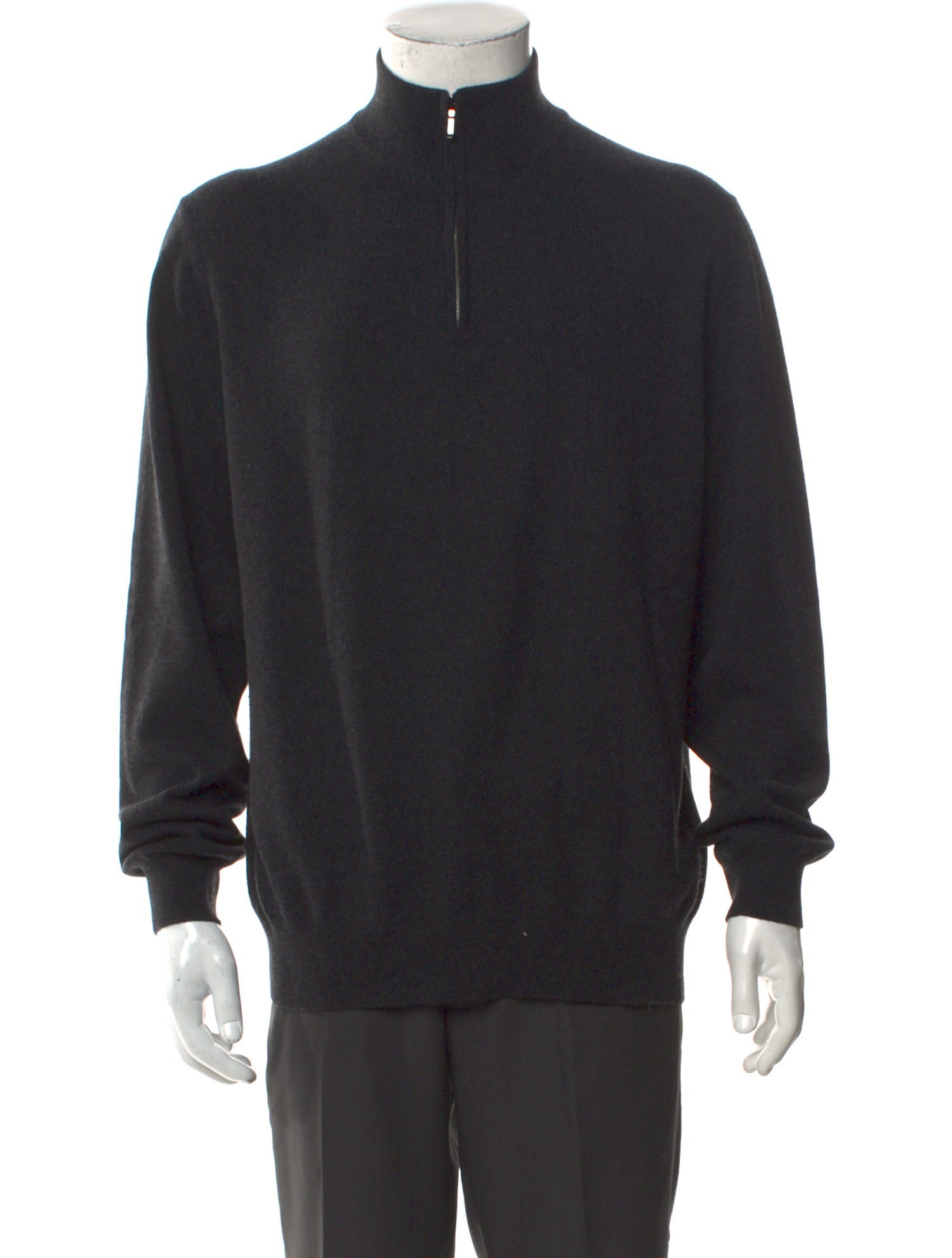 Loro Piana Classic Half-Zip Cashmere Polo Sweater