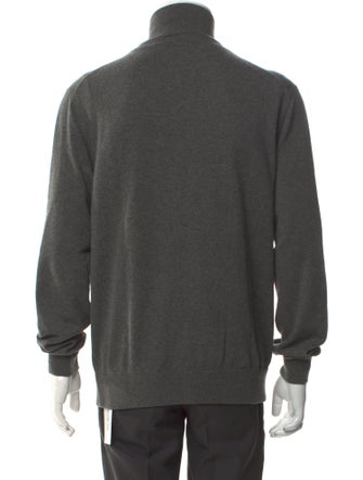 Loro Piana Cashmere Turtleneck Polo Sweater