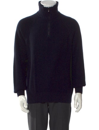 Loro Piana Cashmere Turtleneck Polo Sweater