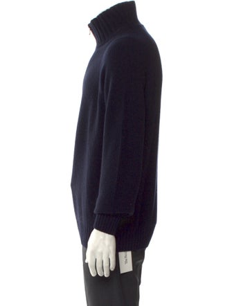 Loro Piana Cashmere Turtleneck Polo Sweater