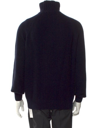 Loro Piana Cashmere Turtleneck Polo Sweater