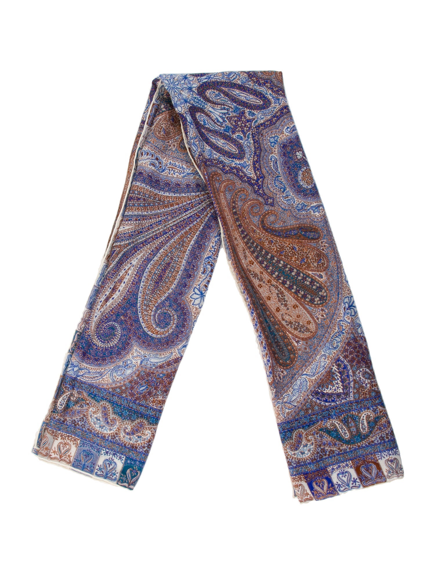 Loro Piana Cashmere Paisley Print Scarf