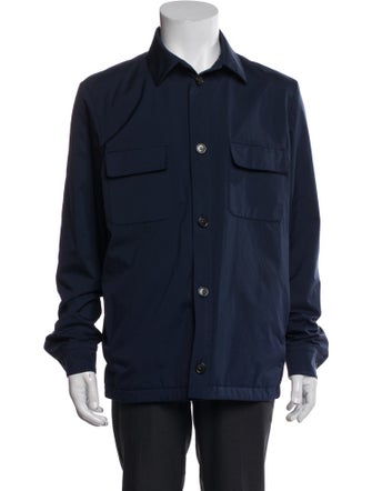 Loro Piana Windwish Green Storm System Utility Jacket