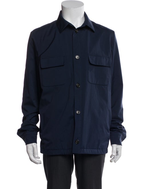 Loro Piana Windwish Green Storm System Utility Jacket