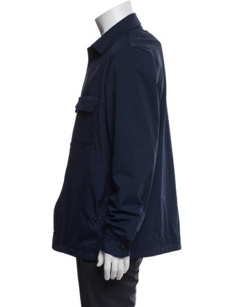 Loro Piana Windwish Green Storm System Utility Jacket