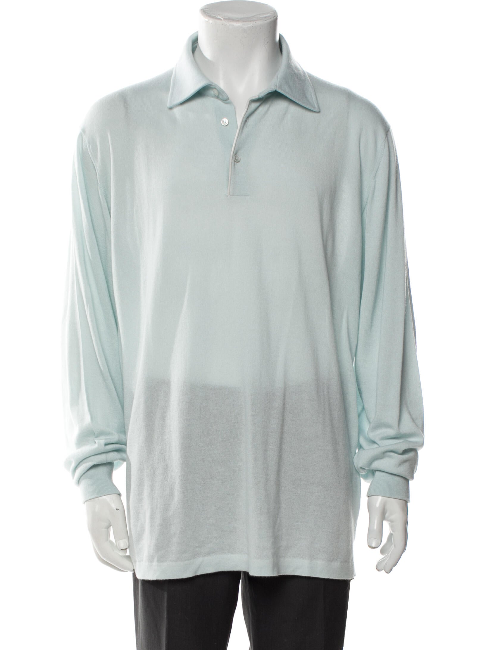 Loro Piana Cashmere Collar Polo Shirt