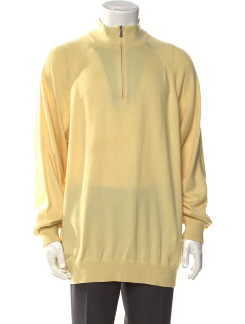 Loro Piana Silk Mock Neck Pullover