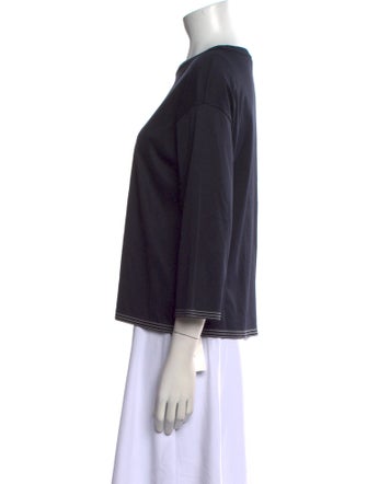 Loro Piana Bateau Neckline Three-Quarter Sleeve Sweatshirt