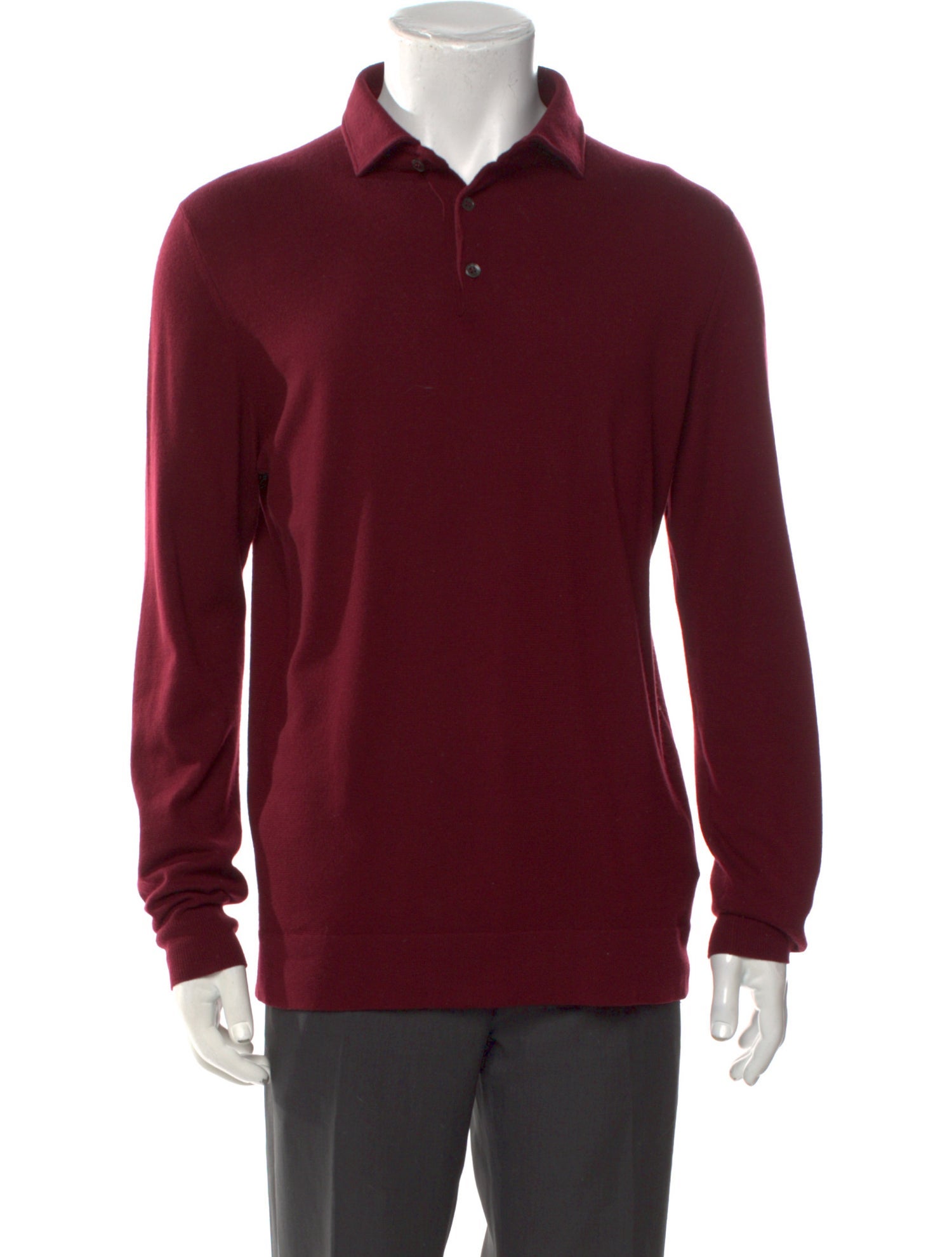 Loro Piana Baby Cashmere Collar Polo Sweater