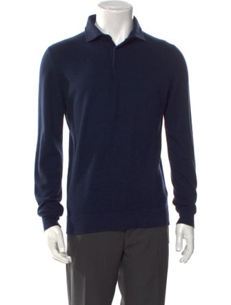 Loro Piana Cashmere Collar Polo Sweater