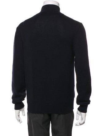 Loro Piana Mock Neck Long Sleeve Cardigan