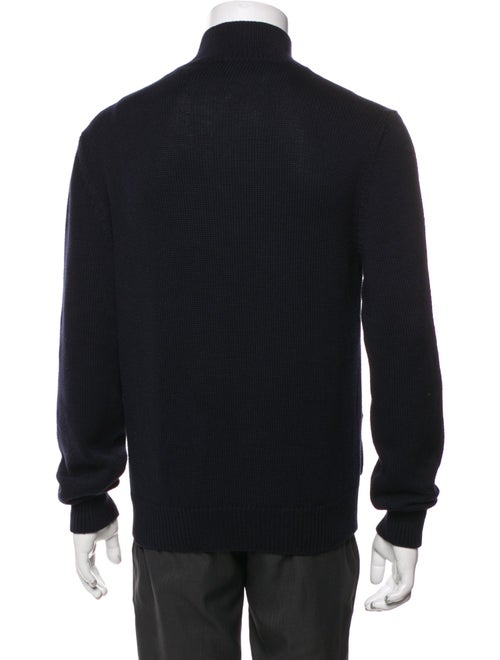 Loro Piana Mock Neck Long Sleeve Cardigan