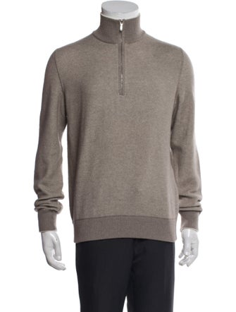 Loro Piana Silk Turtleneck Polo Sweater