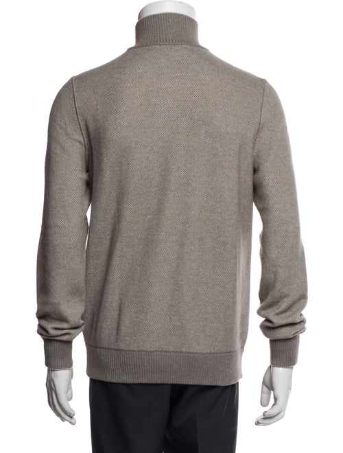 Loro Piana Silk Turtleneck Polo Sweater
