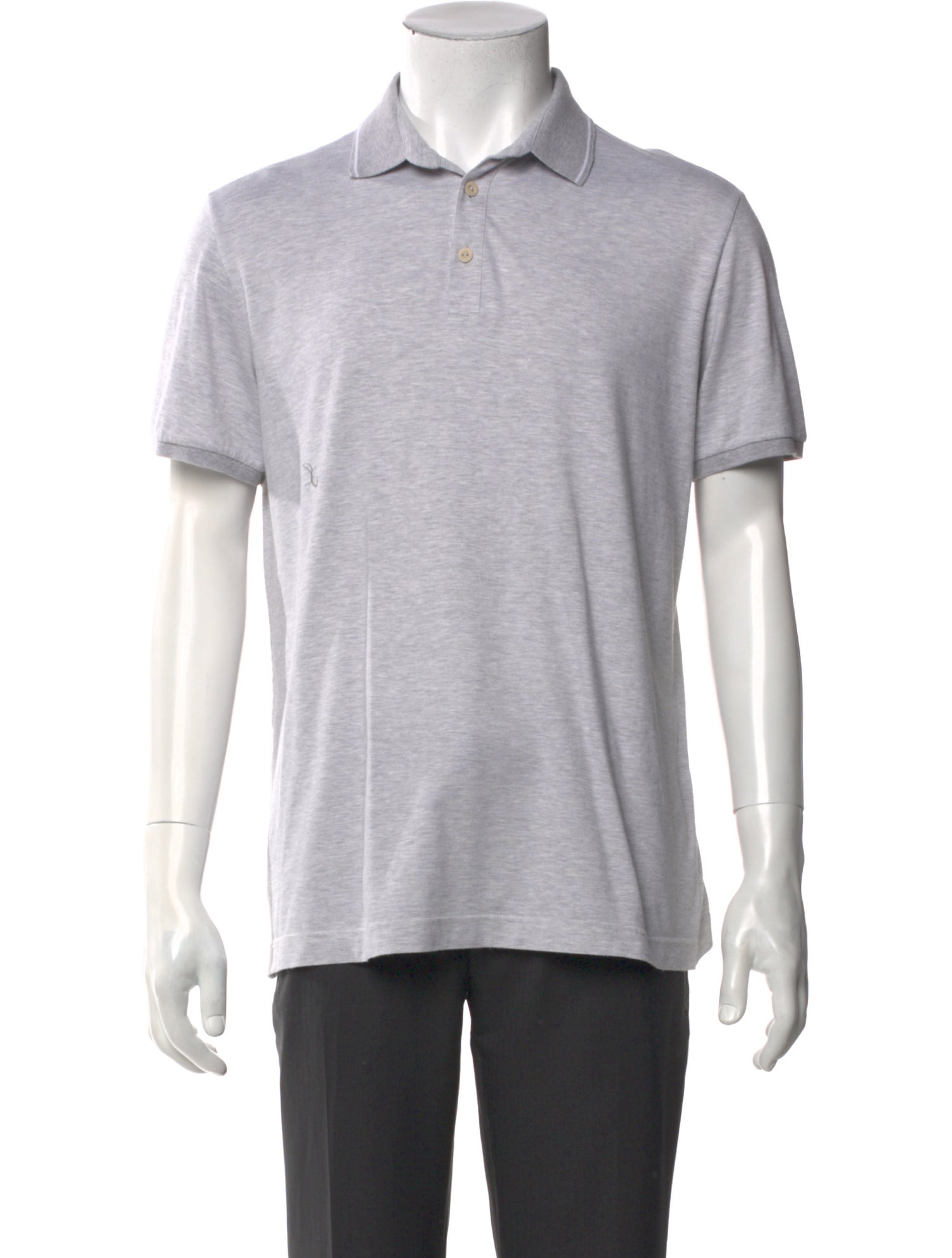 Loro Piana Crew Neck Short Sleeve Polo Shirt