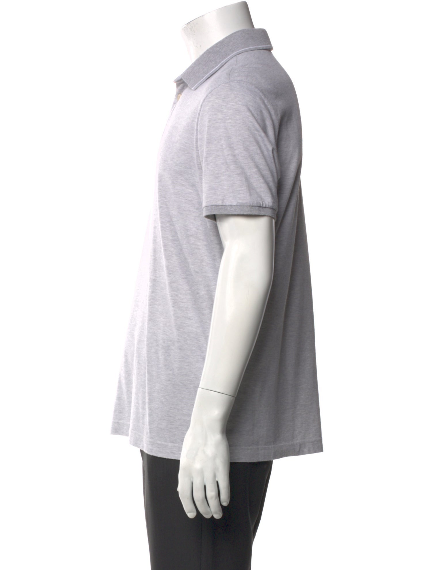 Loro Piana Crew Neck Short Sleeve Polo Shirt