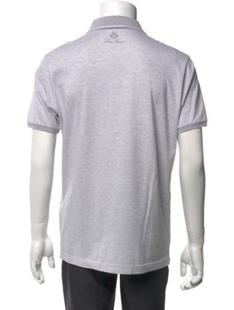 Loro Piana Crew Neck Short Sleeve Polo Shirt
