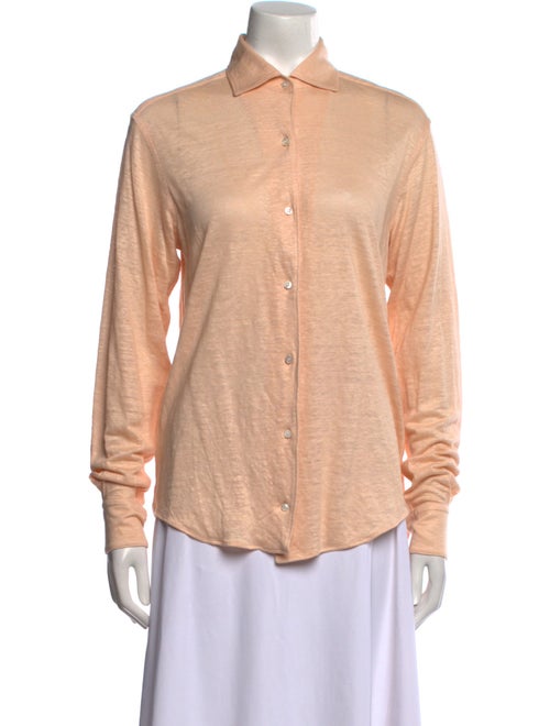 Loro Piana Andre Linen Button-Up Top