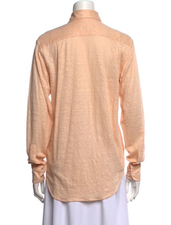 Loro Piana Andre Linen Button-Up Top