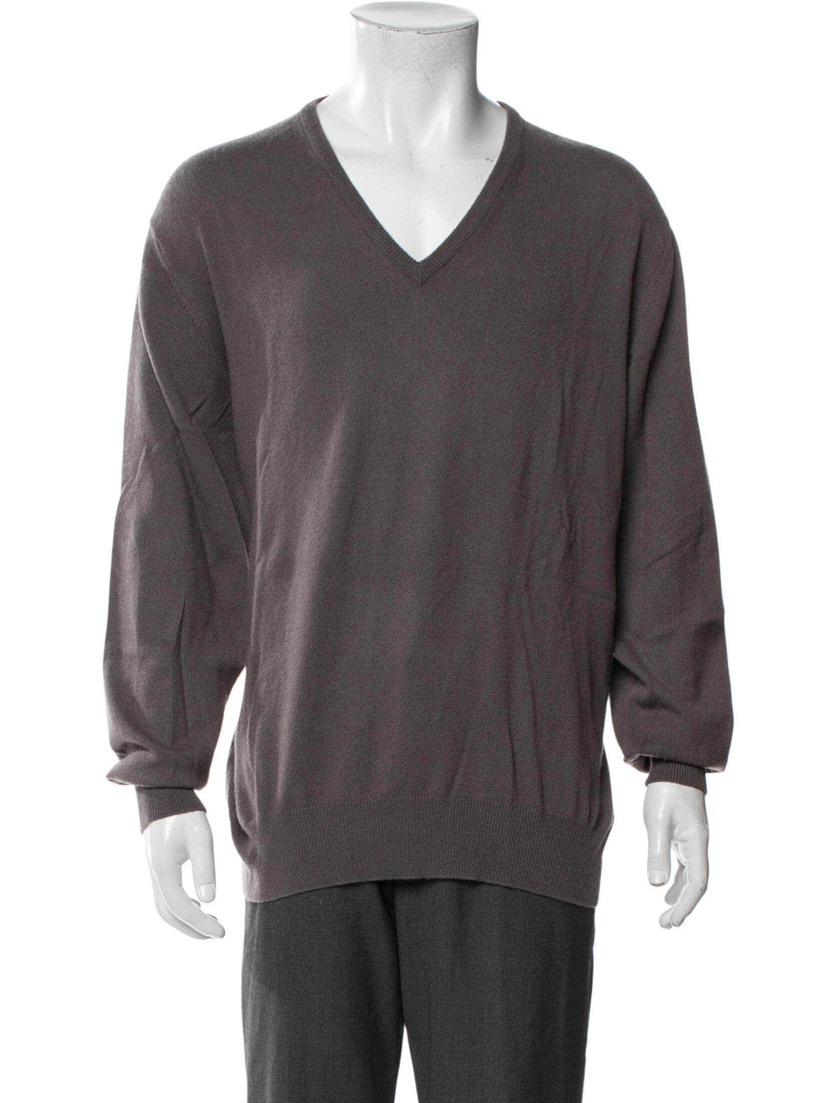 Loro Piana V-Neck Long Sleeve Pullover
