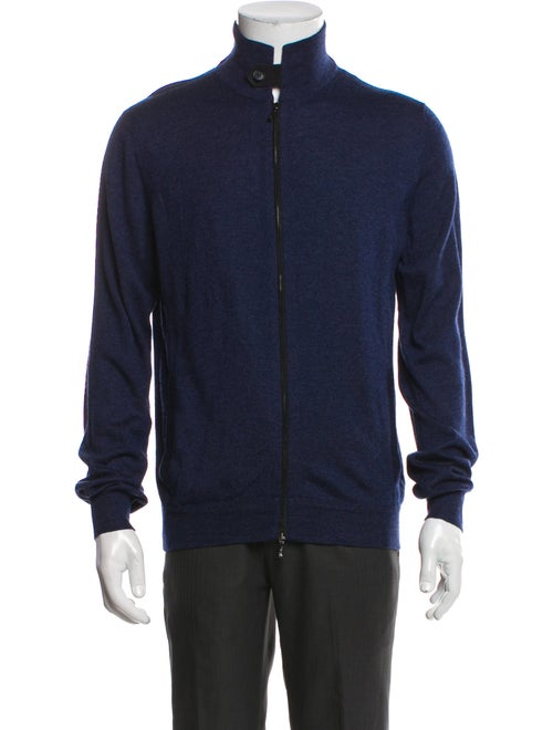 Loro Piana Cashmere Mock Neck Cardigan