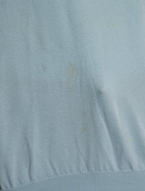 Loro Piana Mock Neck Long Sleeve Polo Sweater