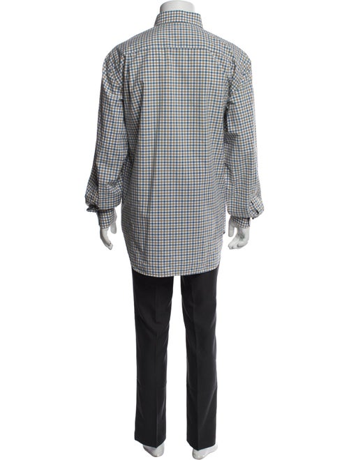 Loro Piana Plaid Print Long Sleeve Shirt